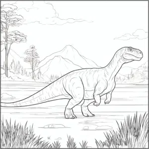 Der große Tyrannosaurus Rex – Malvorlage