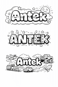Omalovánka s jménem Antek