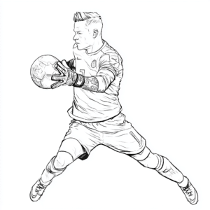 Marc-Andre Ter Stegen vratar nogomet – pobarvanka