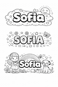 Omalovánka se jménem Sofia
