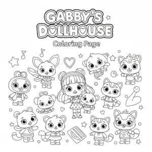 Gabbys – omalovánka