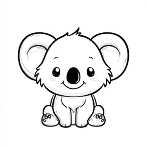 Koala – pobarvanka