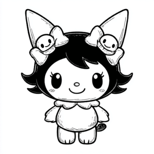 Kuromi – kolorowanka