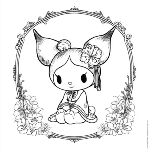 Kuromi kolorowanka