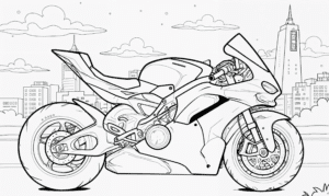 Motocykl Ducati Panigale V4 R MY26 – omalovánka