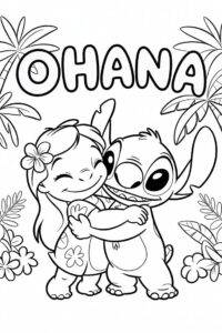 Oahana Lillo a Stitch – pobarvanka