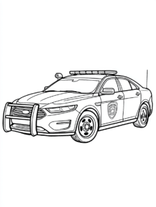 omalovánka policejní auto