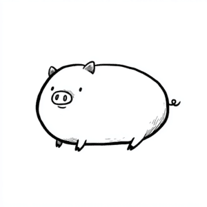Cofrinho para crianças pequenas – desenho para colorir