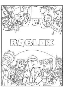 Roblox colouring page