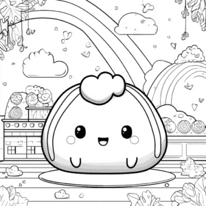 Squishmallow – fișă de colorat