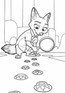 Nick hľadá stopy Zootropolis 2 – kolorowanka