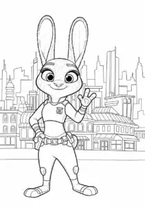 Zootropolis 2 Zootopia królik Judy – kolorowanka