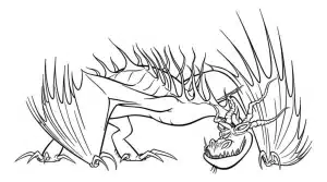 How to Train Your Dragon Hookfang – kolorowanka