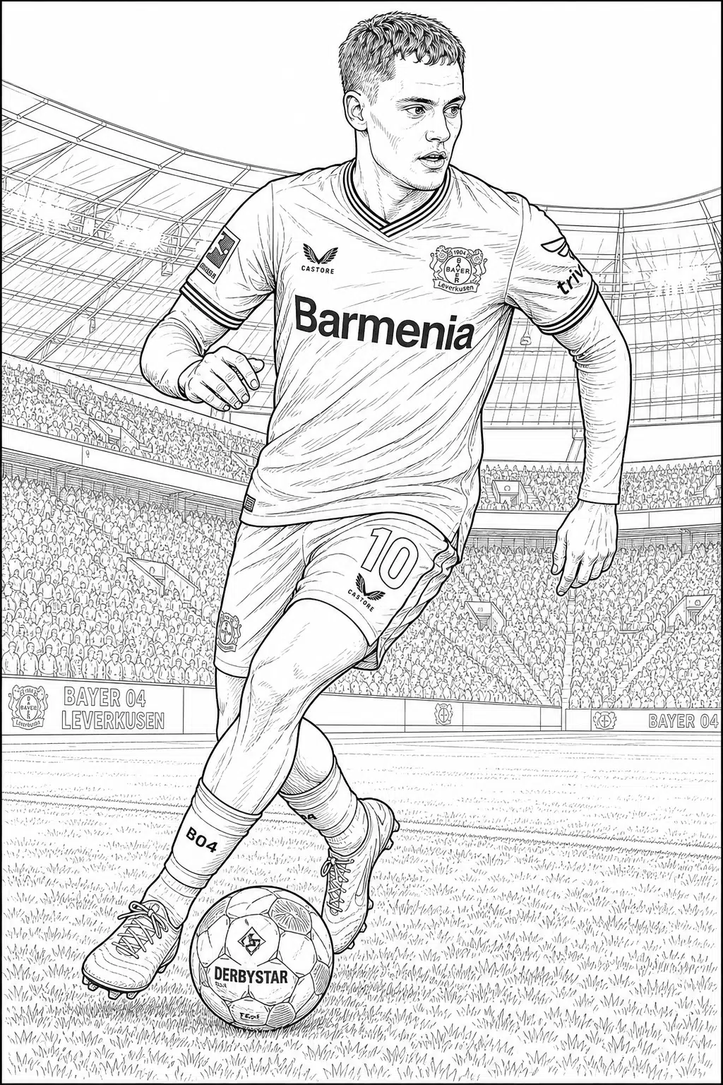 Florian Wirtz, fotbalist – carte de colorat