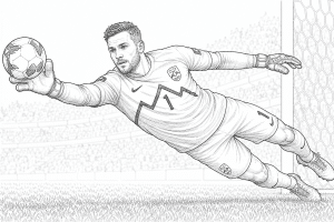 Jan Oblak – goleiro – livro de colorir
