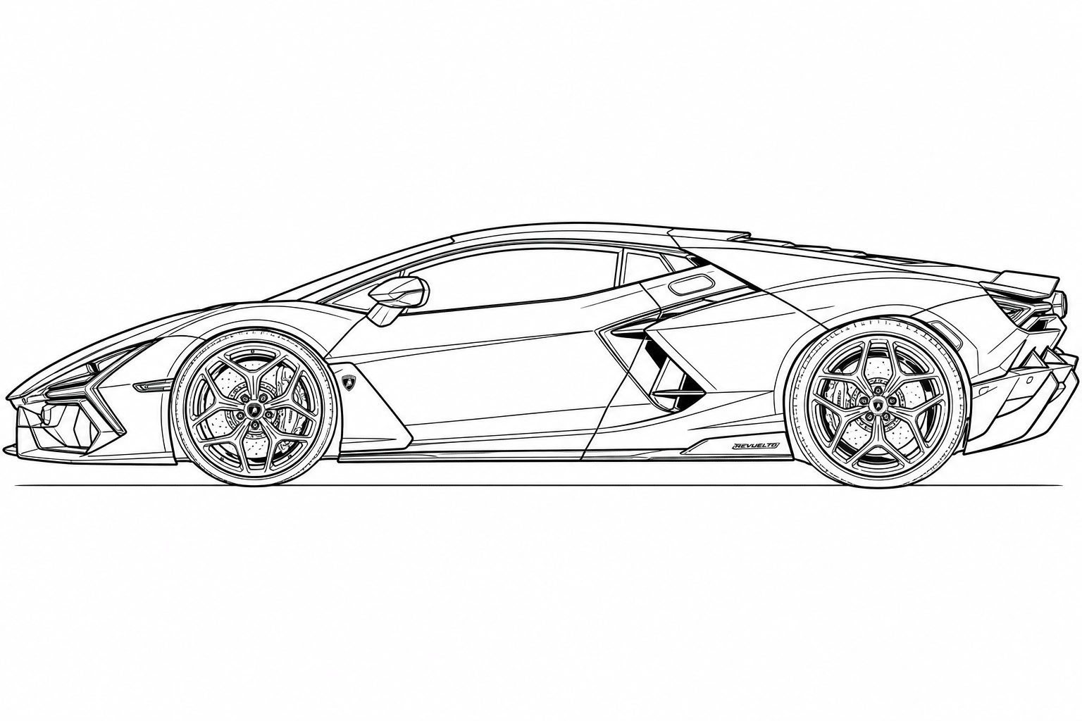 Lamborghini Revuelto – colouring book