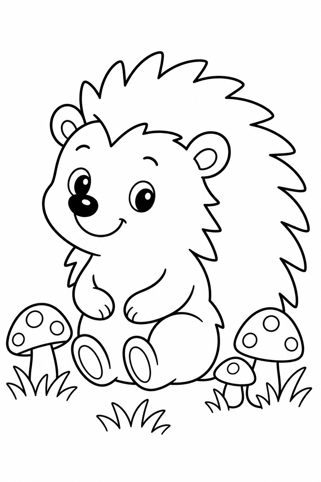 A Hedgehog for Nursery – Colouring Book